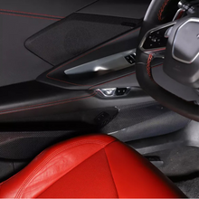Load image into Gallery viewer, Dry Carbon Fiber Door Anti‑Kick Panel Cover V2 for Chevrolet Corvette C8