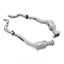 Load image into Gallery viewer, High‑Flow Catted Stainless Steel Downpipe for Jaguar F‑TYPE 3.0T