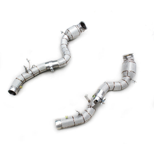 Load image into Gallery viewer, High‑Flow Downpipe with Heat Shield for Mercedes‑Benz E63 / E63S AMG W213 4.0TT