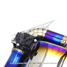 Load image into Gallery viewer, Titanium Valved Catback Exhaust System for Mercedes Benz S550 S500 S63 AMG W222 4.7T 5.5T