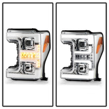 Load image into Gallery viewer, Spyder Ford F-250/F-350/F450 Super Duty 17-18 Projector Headlights Chrome PRO-YD-FS17-SBSEQ-C 5086273