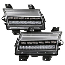 Load image into Gallery viewer, Spyder Jeep Wrangler 2018-2019 (Halogen Model Only) LED Front Bumper Lights - Seq. Signal - Black 5086785