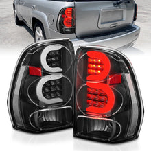 Load image into Gallery viewer, ANZO 2002-2009 Chevrolet Trailblazer LED Tail Lights w/ Light Bar Black Housing Clear Lens 311371