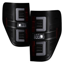 Load image into Gallery viewer, Spyder 09-14 Ford F150 V2 Light Bar LED Tail Lights - Blk Smoke (ALT-YD-FF15009V2-LBLED-BSM) 5084217