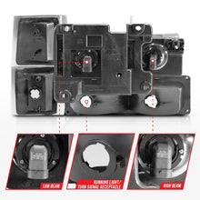 Load image into Gallery viewer, ANZO 88-98 Chevrolet C1500 Crystal Headlights Black 111505
