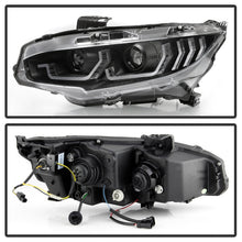 Load image into Gallery viewer, Spyder Honda Civic 16-18 2DR/4DR/Hatchback Headlight Black PRO-YD-HC16PL-SEQ-BK 5087539