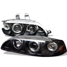 Load image into Gallery viewer, Spyder Honda Civic 92-95 2/3DR 1PC Projector LED Halo Amber Reflctr Blk PRO-YD-HC921P-23D-AM-BK 5010841