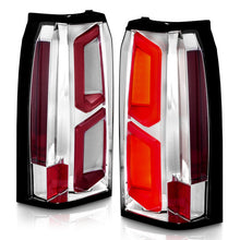 Load image into Gallery viewer, ANZO 2015-2020 Chevrolet Tahoe LED Tail Lights w/ Light Bar Chrome Housing Clear Lens 311376