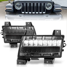 Load image into Gallery viewer, ANZO 2018-2021 Jeep Wrangler LED Side Markers Chrome Housing Smoke Lens w/ Seq. Signal Sport Bulb 511085