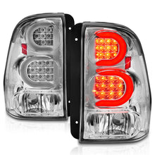 Load image into Gallery viewer, ANZO 2002-2009 Chevrolet Trailblazer LED Tail Lights w/ Light Bar Chrome Housing Clear Lens 311373