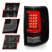 Load image into Gallery viewer, ANZO 2004-2006 Ford F-150 LED Tail Lights w/ Light Bar Black Housing Smoke Lens 311343