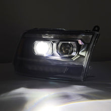 Load image into Gallery viewer, AlphaRex 09-18 Dodge Ram 2500 LUXX LED Proj Headlights Plank Style Blk w/Activ Light/Seq Signal/DRL 880558 *Discontinued