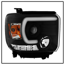 Load image into Gallery viewer, Spyder GMC Sierra 14-16 Projector Headlights Light Bar DRL Blk PRO-YD-GS14V2-LBDRL-BK 5080851
