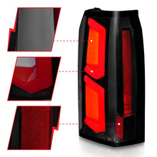 Load image into Gallery viewer, ANZO 2015-2020 Chevrolet Tahoe LED Tail Lights w/ Light Bar Black Housing Somke Lens 311375