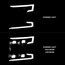 Load image into Gallery viewer, ANZO 19-22 Chevrolet Silverado 1500 LED Proj HL w/Lgt Bar SwBk Seq. Blk w/In. Light - Passenger Side 111566-R