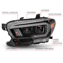 Load image into Gallery viewer, Anzo Toyota Tacoma '16-18 Projector Plank Style Switchback H.L Black Amber