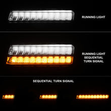 Load image into Gallery viewer, ANZO 2018-2021 Jeep Wrangler LED Side Markers Chrome Housing Smoke Lens w/ Seq. Signal Low Config 511087
