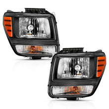 Load image into Gallery viewer, ANZO 2007-2012 Dodge Nitro Crystal Headlight  Black Amber 111426