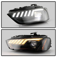 Load image into Gallery viewer, Spyder 13-16 Audi A4/S4 Halogen Model Only High-Power LED Headlights - Black PRO-YD-AA413HALAP-BK 5088345