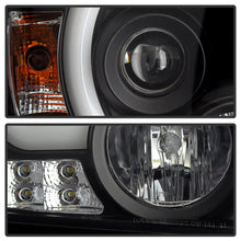 Load image into Gallery viewer, Spyder GMC Sierra 14-16 Projector Headlights Light Bar DRL Black PRO-YD-GS14-LBDRL-BK 5080523