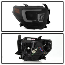 Load image into Gallery viewer, Spyder Toyota Tundra 2014-2016 Projector Headlights Light Bar DRL Black Smoke PRO-YD-TTU14-DRL-BSM 5080165