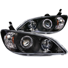 Load image into Gallery viewer, Anzo 2004-2005 Honda Civic Projector Headlights w/ Halo Black