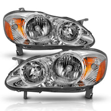Load image into Gallery viewer, ANZO 2005-2008 Toyota Corolla Crystal Headlight Chrome Amber 121540