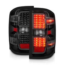 Load image into Gallery viewer, ANZO 15-19 Chevy Silverado 2500HD/3500HD (Factory Halogen Only) LED Tail Lights Black w/Clear Lens 311423