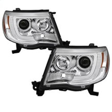 Load image into Gallery viewer, Spyder Toyota Tacoma 05-11 Projector Headlights - Light Bar DRL - Chrome PRO-YD-TT05V2-LB-C 5084668