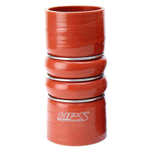 Load image into Gallery viewer, HPS Performance Products HPS 3" ID, Silicone Charge Air Cooler CAC Hose Double Hump Coupler Bellow Hot Side, Ultra High Temp 4-ply Aramid Reinforced, 76mm ID