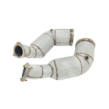 Load image into Gallery viewer, Catless High Flow 304 Stainless Exhaust Downpipe for Audi RS6 RS7 C8 4.0TT