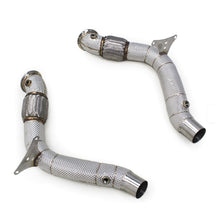 Load image into Gallery viewer, High Flow Exhaust Catless Downpipe Heatshield for Ferrari 488 3.9T V8 GTB Pista Spider