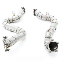 Load image into Gallery viewer, Catless High Flow 304 Stainless Exhaust Downpipe for Audi RS6 C7 4.0TT