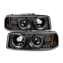 Load image into Gallery viewer, Spyder GMC Sierra 1500/2500/3500 99-06 Projector Headlights LED Halo LED Black PRO-YD-CDE00-HL-BK 5009357