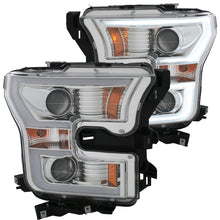 Load image into Gallery viewer, Anzo 2015-2016 Ford F-150 Projector Headlights w/ Plank Style Design Chrome