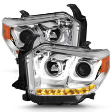 Load image into Gallery viewer, Anzo 2014-2015 Toyota Tundra Projector Headlights w/ U-Bar Chrome w/ DRL
