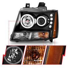 Load image into Gallery viewer, Anzo 2007-2013 Chevrolet Avalanche Projector Headlights w/ Halo Black(CCFL)