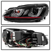 Load image into Gallery viewer, Spyder Volkswagen Golf / GTI 10-13 Version 3 Projector Headlights - Black PRO-YD-VG10V3R-DRL-BK 5082046