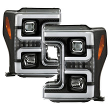 Load image into Gallery viewer, Spyder Ford F-250/F-350/F450 Super Duty 17-18 Projector Headlights Black PRO-YD-FS17-SBSEQ-BK 5086280