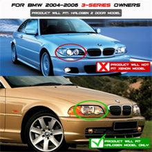 Load image into Gallery viewer, Spyder BMW E46 3-Series 04-06 2 DR Projector Halogen Model- LED Halo Blk PRO-YD-BMWE4604-2DR-HL-BK 5077141