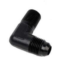 Load image into Gallery viewer, Aeromotive Fitting Elbow 1/4in-MNPT to AN-06 90-Deg Black 15666
