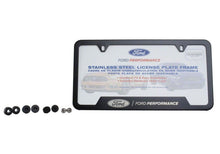 Load image into Gallery viewer, Ford Racing Stainless Steel Ford Performance License Plate Frame - Black M-1828-SS304BK