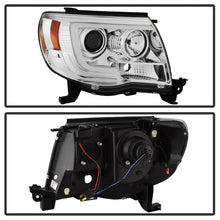 Load image into Gallery viewer, Spyder Toyota Tacoma 05-11 Projector Headlights - Light Bar DRL - Chrome PRO-YD-TT05V2-LB-C 5084668