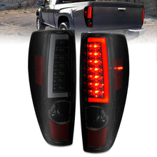 Load image into Gallery viewer, ANZO 2004-2012 Chevrolet Colorado/ GMC Canyon LED Tail Lights w/ Light Bar Black Housing Smoke Lens 311383