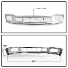 Load image into Gallery viewer, Spyder 18-20 Ford F150 XLT/Lariat w/ Fog Lights Hole Front Bumper - Chrome (FB-FF15018X-FOG-C) 9948435