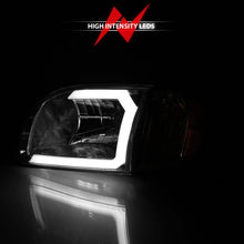 Load image into Gallery viewer, ANZO 00-04 Toyota Tundra (Reg/Acc Cab Only) Crystal Headlights w/Lgt Bar Chrome w/Corner Lights 2pc 111580
