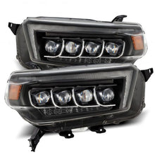 Load image into Gallery viewer, AlphaRex 10-13 Toyota 4Runner NOVA LED Projector Headlights Plank Style Black w/Seq Signal/DRL 880759 *Discontinued