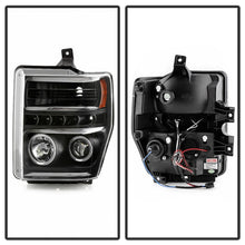 Load image into Gallery viewer, Spyder Signature Ford F250/350/450 Super Duty 08-10 Projector Headlights (PRO-YD-FS08-HL-BKV2) 5086006