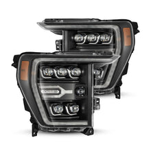 Load image into Gallery viewer, AlphaRex 21-22 Ford F-150 NOVA LED Proj Headlights Plank Style Blk w/Activ Light/Seq Signal 880137 *Discontinued