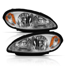 Load image into Gallery viewer, ANZO 2001-2005 Chrysler Pt Cruiser Crystal Headlight Chrome Amber (OE) 111472
